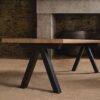 Table Aubier plateau en chêne massif live edge