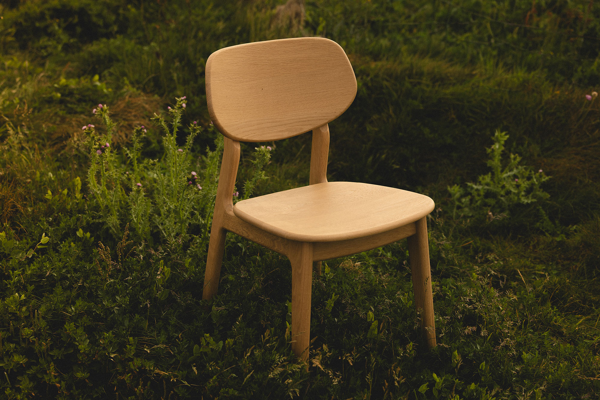 Chaise en chêne massif Amiens