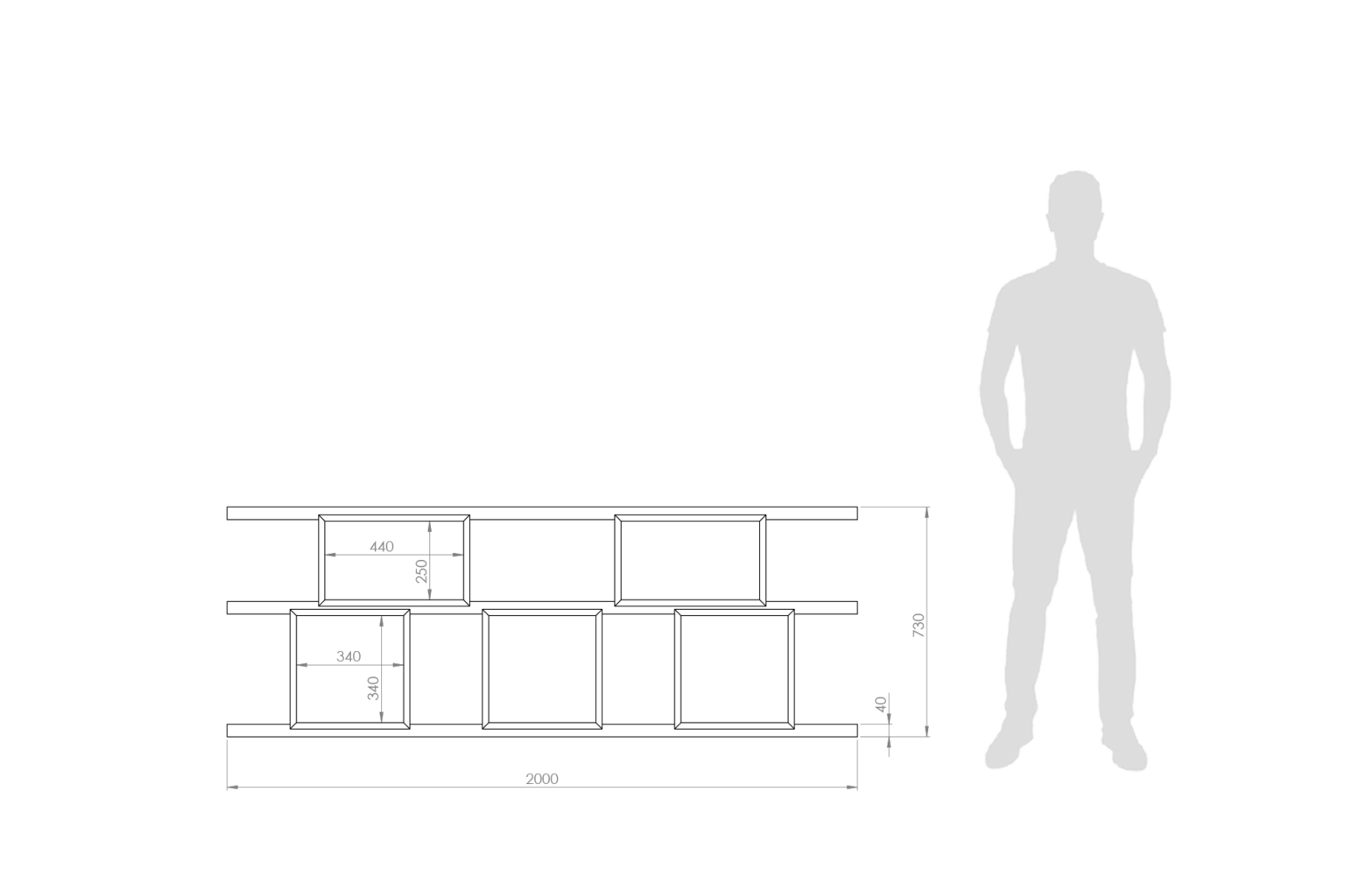 plan bibliothèque basse