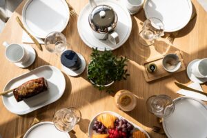 Table ronde en bois