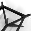 Pied de table Papillon en aluminium pleine masse