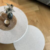 Duo de tables basses coquillage en terrazzo marin / Fabrication française