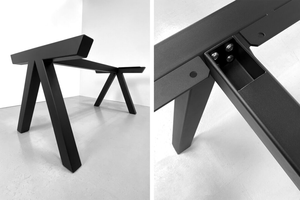 Pied de table en acier