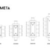 Comparatif tailles de tables MA REINE coins arrondis