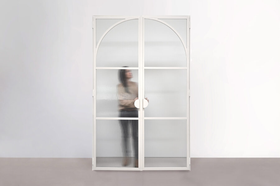 Double porte verrière N°82 en acier et sur mesure / Fabrication artisanale française ARTMETA