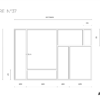 Plan Verrière style Mondrian N°37