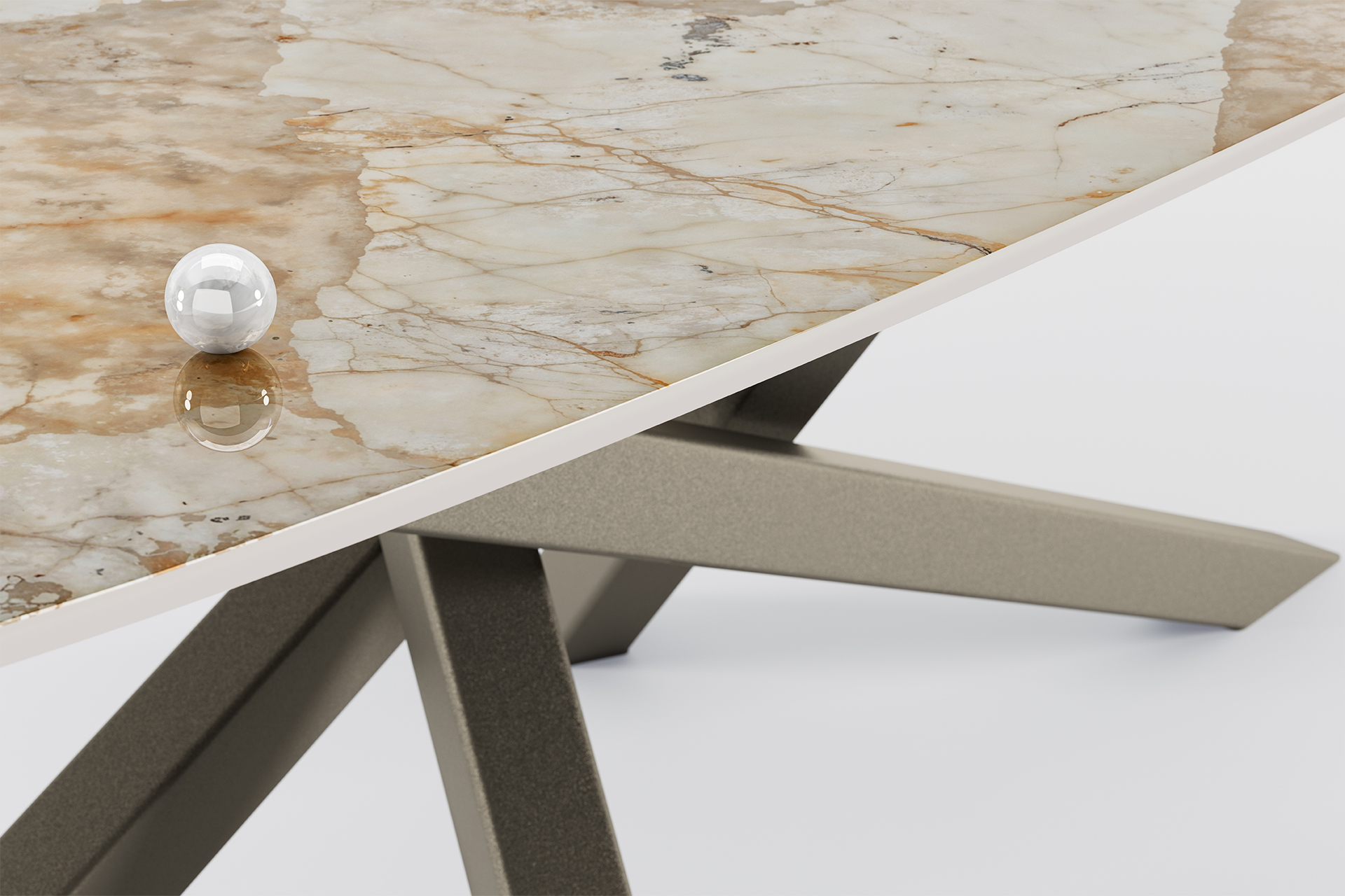 table à manger Mikado céramique DEKTON