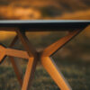 Table à manger plateau céramique pied bois