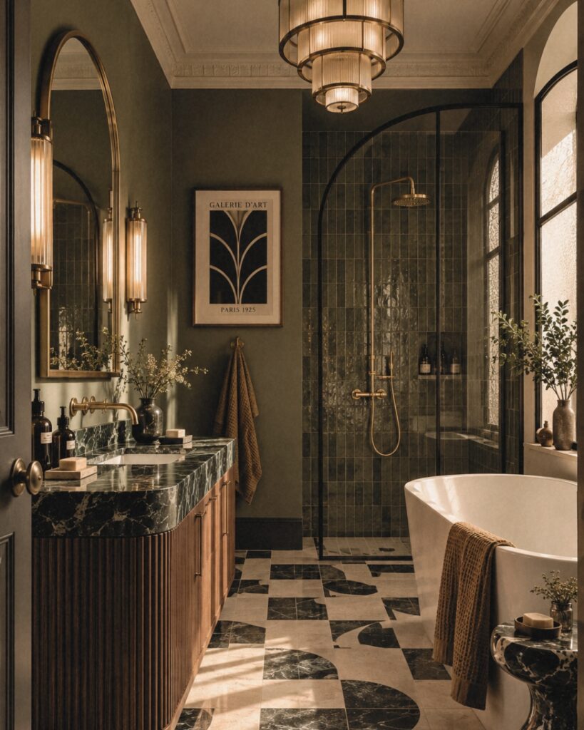 salle de bains art déco