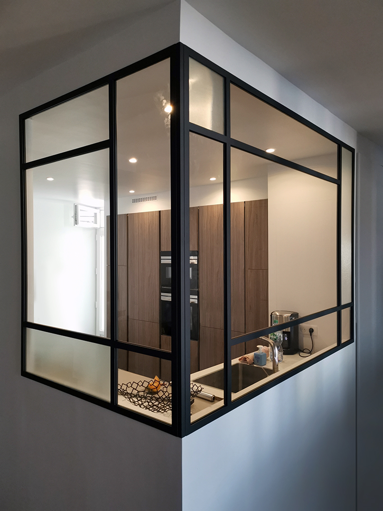 verrière d'angle art deco