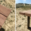 Table extérieure Rivage metal bois