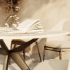 Table extérieure Papillon céramique DEKTON détail