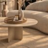 Table basse Corolle Dekton forme oblong détail