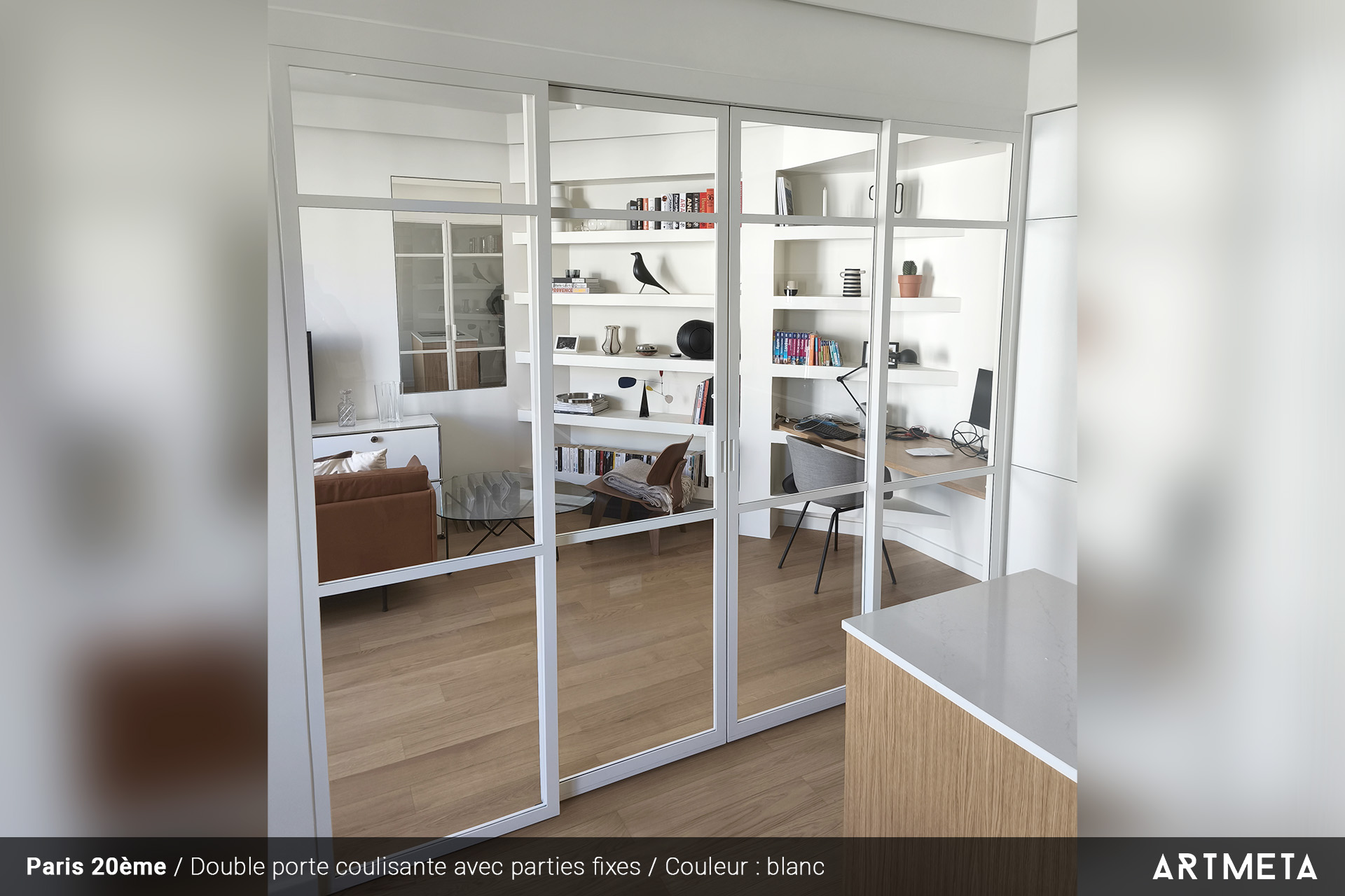 Réalisation verrière portes coulissantes pARIS