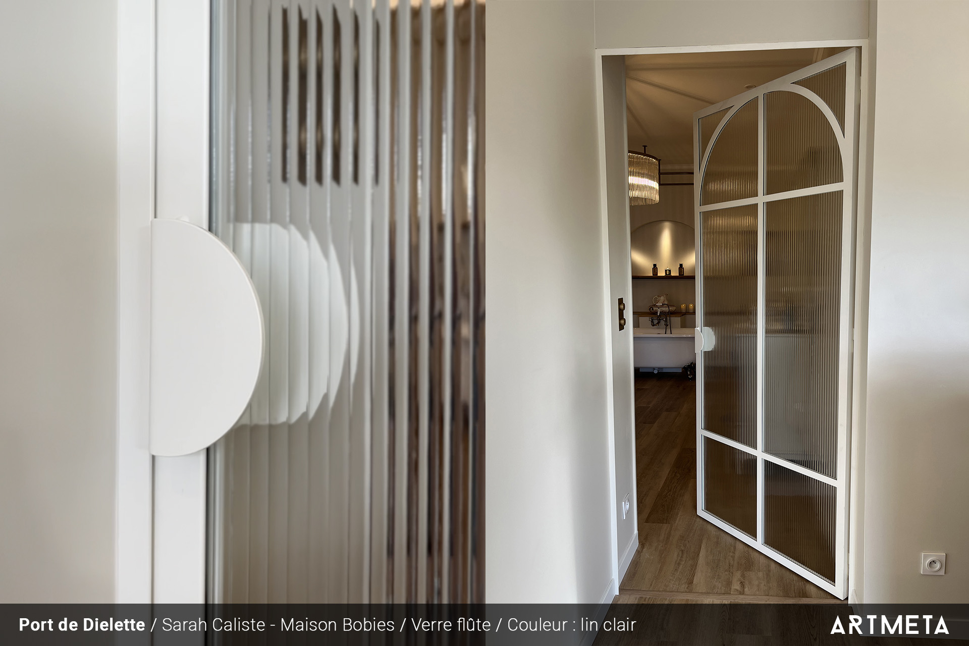 Réalisation verrière Maison Bobbies port de Dielette