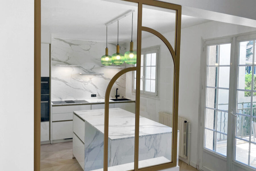 Verrière avec courbes N°42