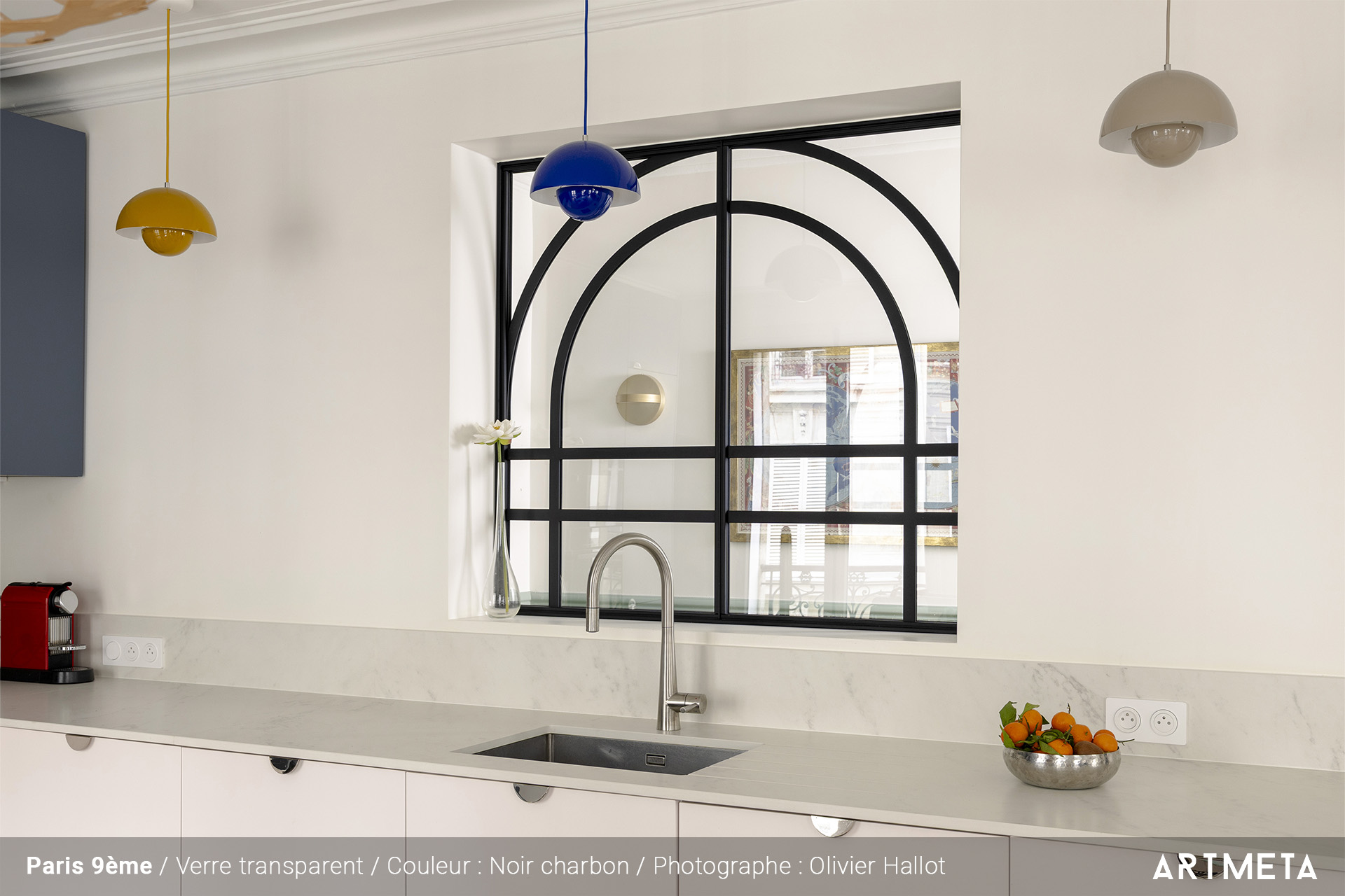 REALISATION VERRIÈRE cuisine avec arrondis