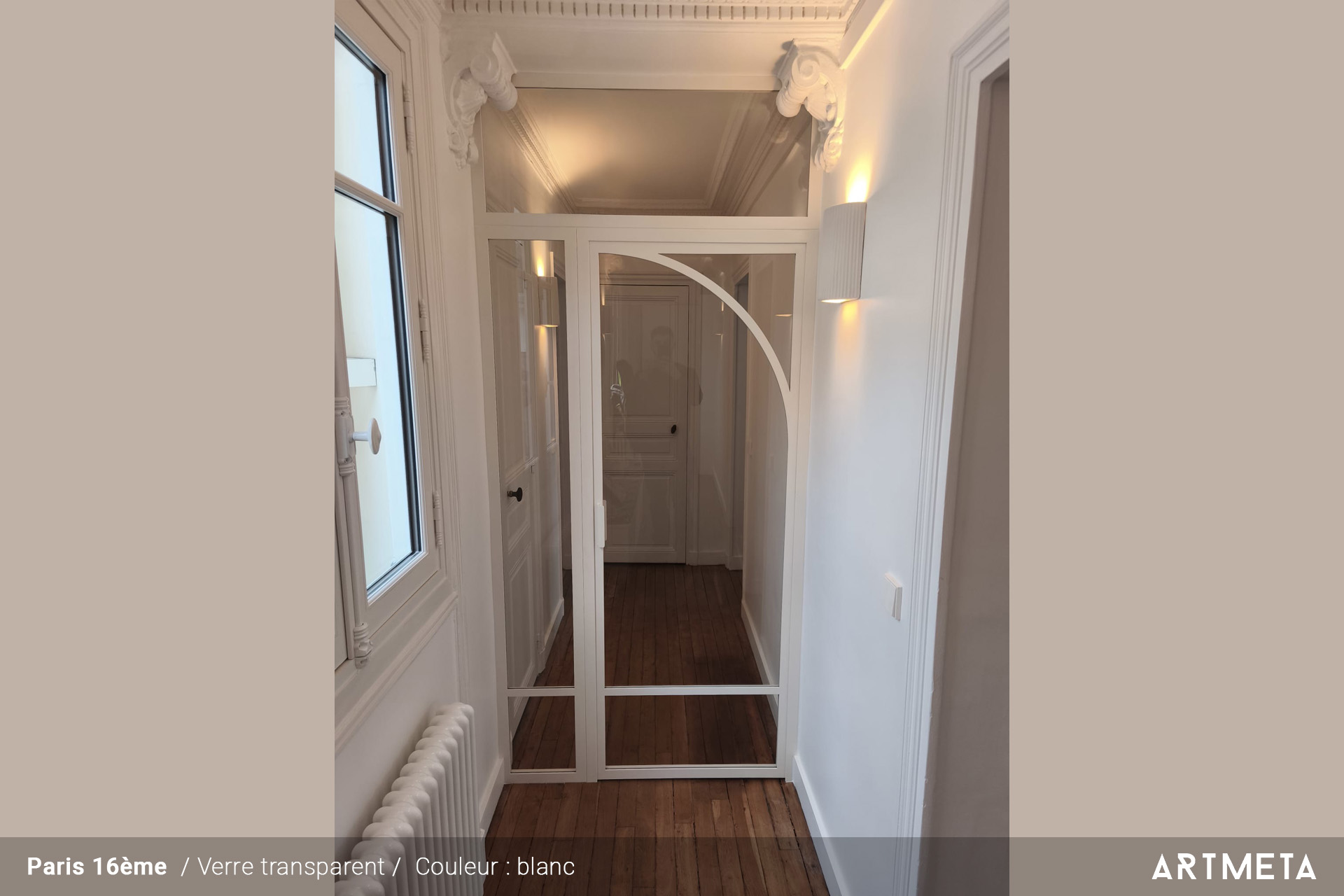 REALISATION VERRIÈRE porte vitrée Paris 16e