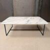 Table basse en céramique dekton Trance pieds en acier