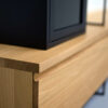 Meuble tv Vitrine 270 cm acier et bois massif