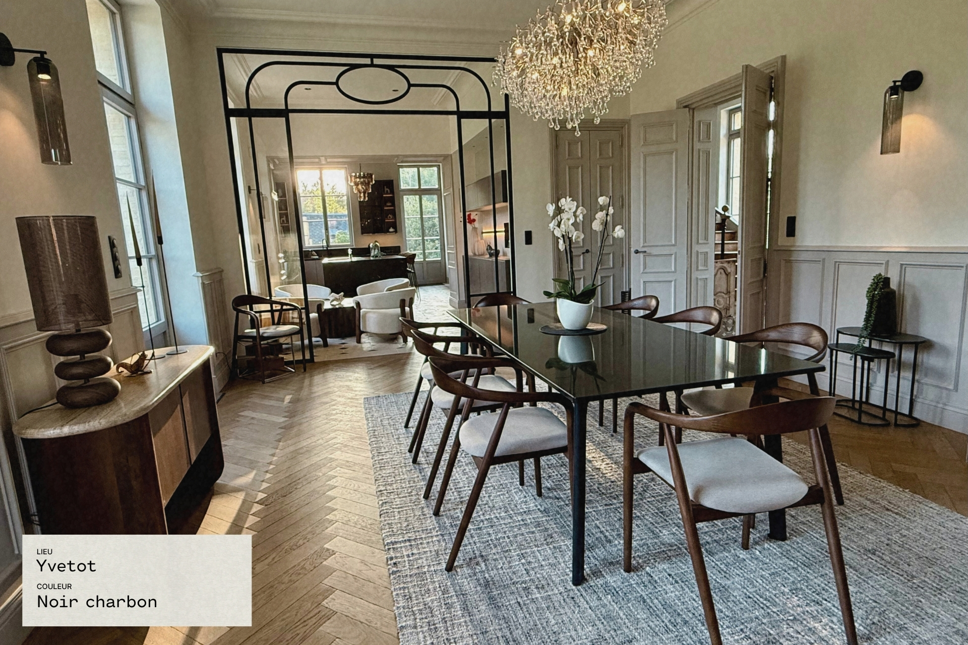 Verrière salle à manger avec ellipse