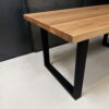 Table pieds U acier et bois massif 10 Table pieds U acier et bois massif