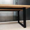 Table pieds U acier et bois massif 9 Table pieds U acier et bois massif