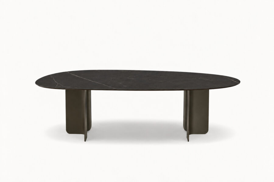 table céramique forme galet Corolle ARTMETA