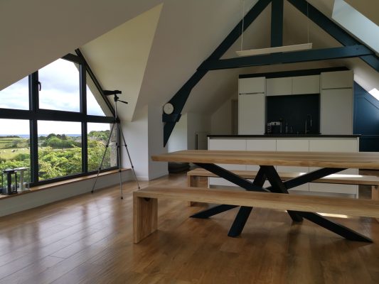 Table Mikado en bois massif 220 x 100 cm